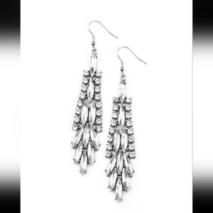 Crown Heiress White  Earrings